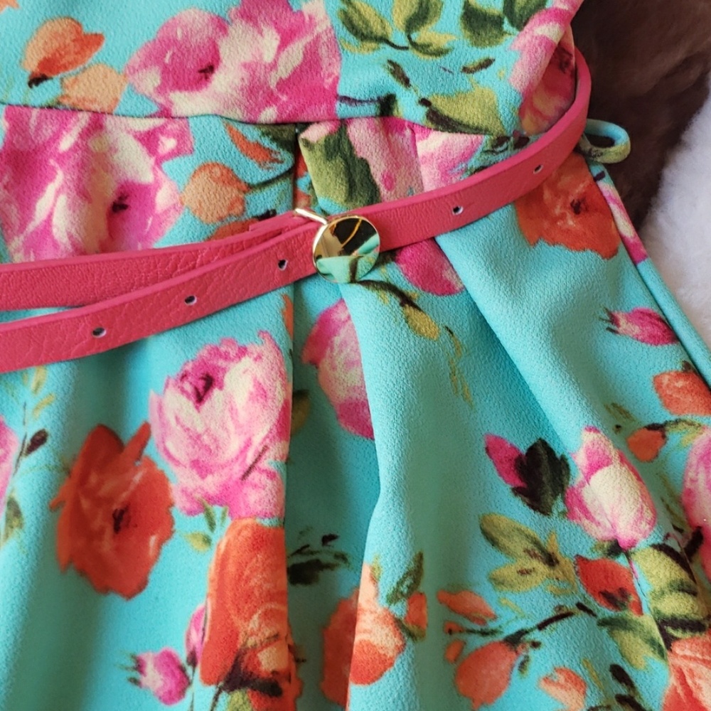 ALT.B STRIPLESS FLORAL MINI DRESS - Picture 2 of 5